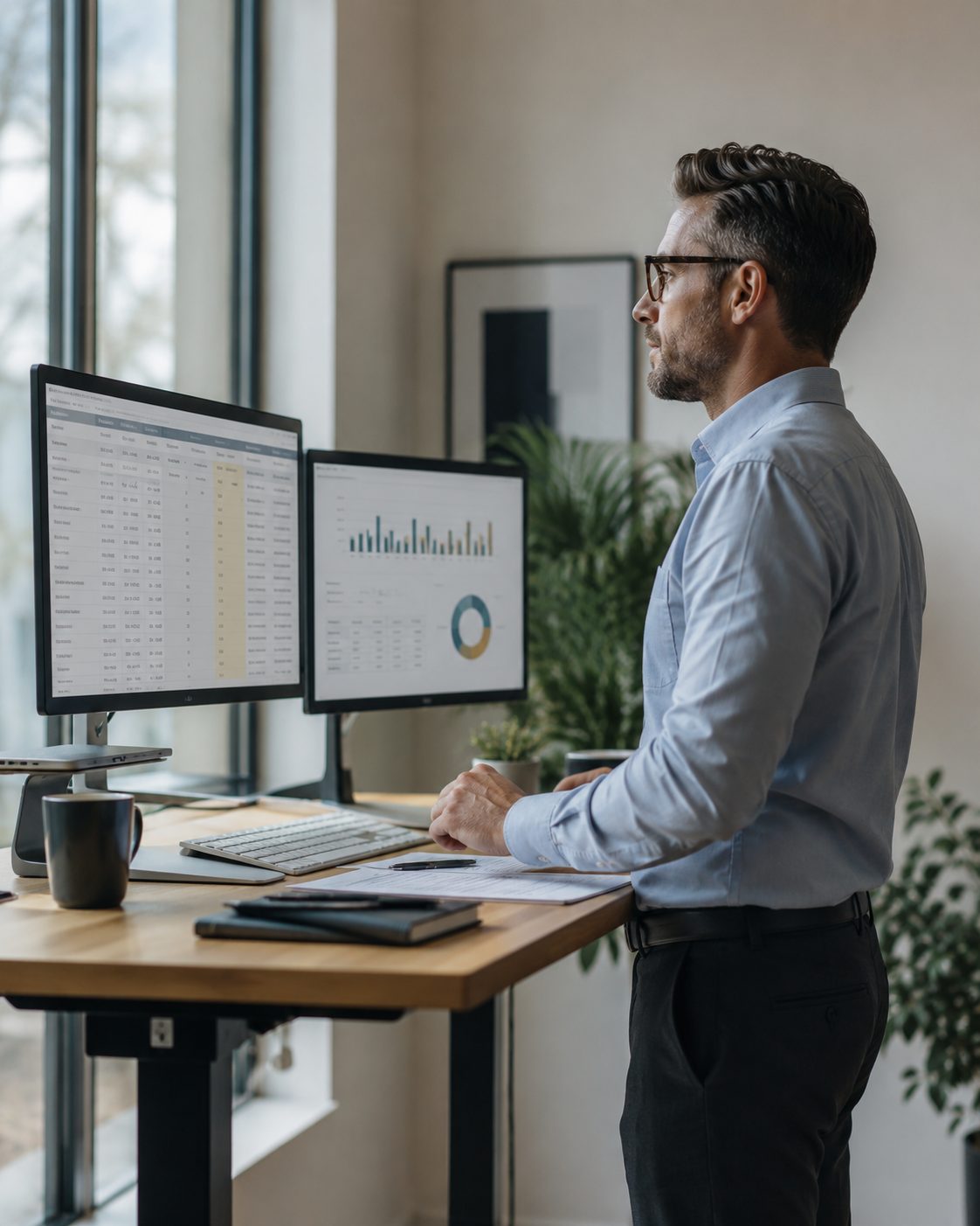 Illustrative bookkeeping workspace